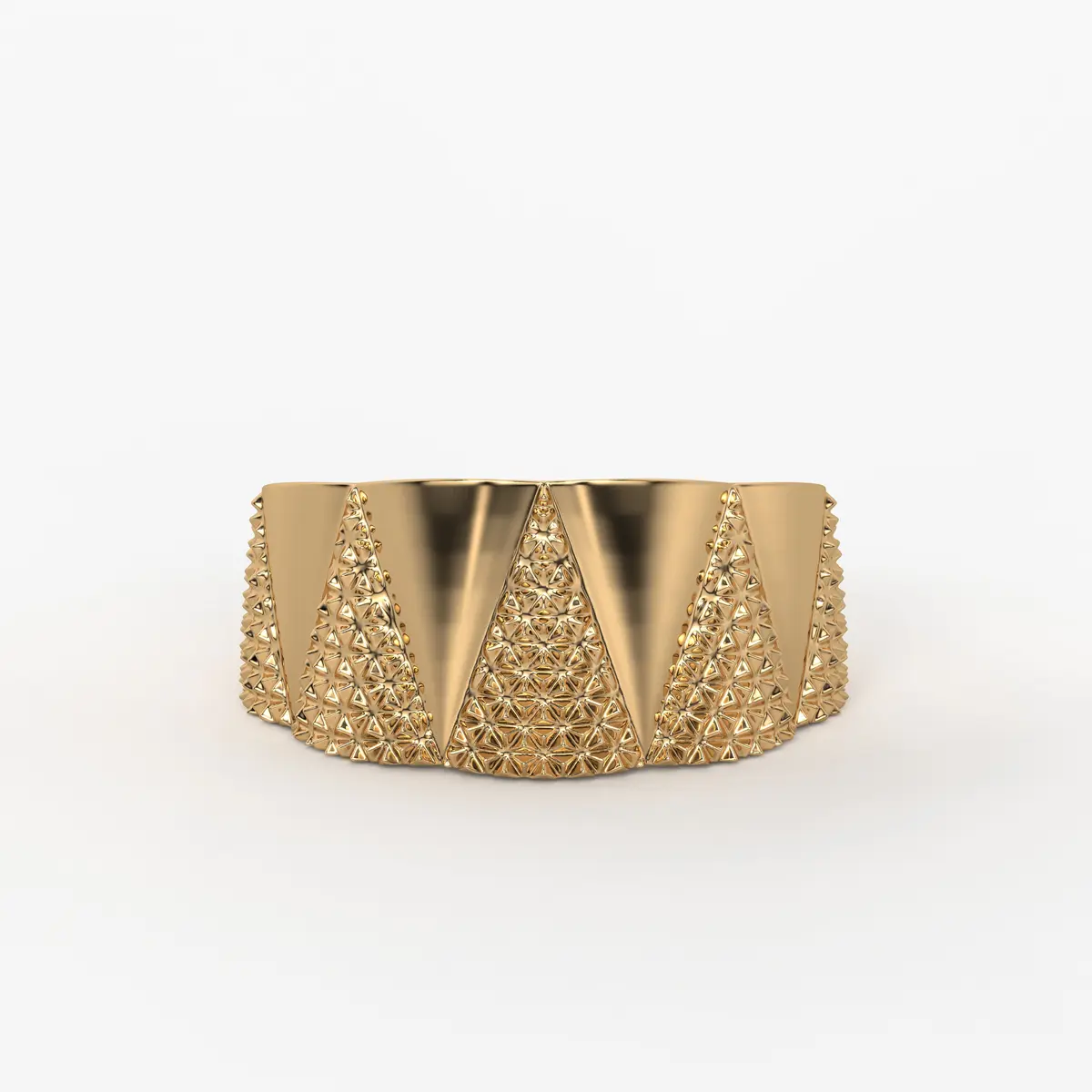 Pyramid Stack Statement Ladies Ring